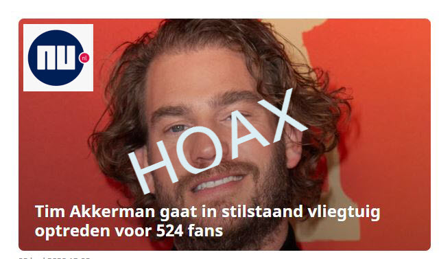 Diverse grote media trappen in publiciteitsstunt over optreden in Boeing 747