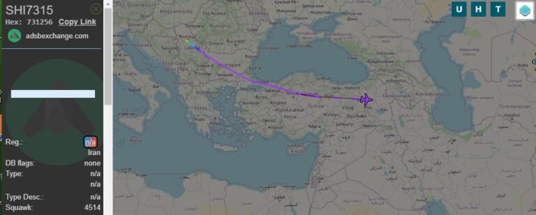 Sanctioned Iranian airline received a ‘new’ Boeing 737-300 which departed Serbia