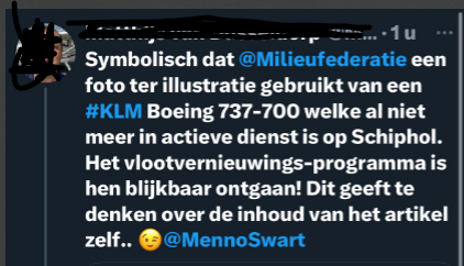 KLM-medewerker uit op X onzin over vloot van zijn werkgever