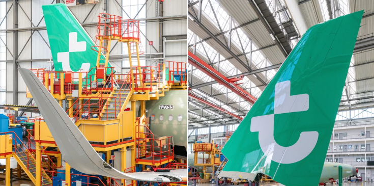 Transavia krijgt een nieuw kleurenschema