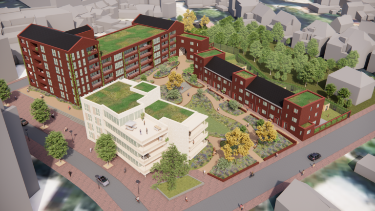 Nieuwbouw woningen Kerkrade op terrein voormalig zwembad ligt stil