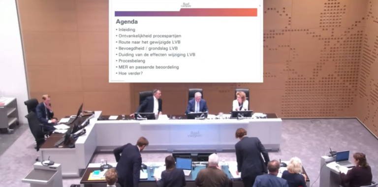 Verslag van Raad van State regiezitting over  Luchthavenverkeerbesluit