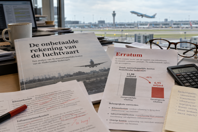 CE Delft moet miljardenfout in onderzoek naar luchtvaartkosten herstellen