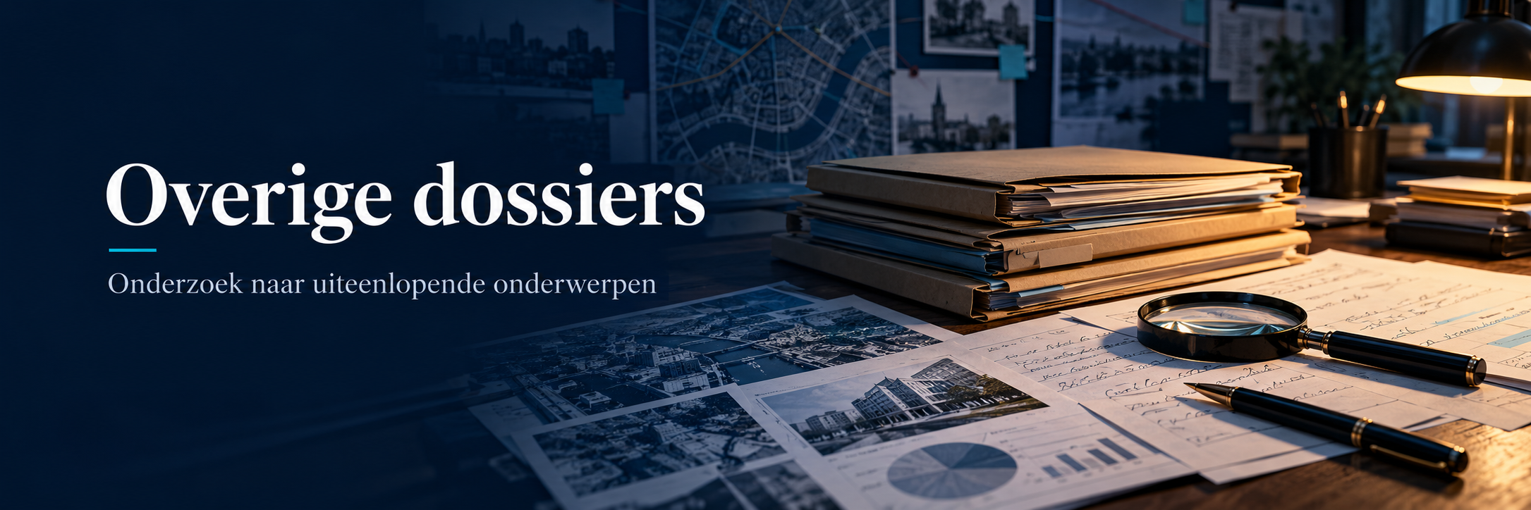 Overige dossiers — Onderzoek naar uiteenlopende onderwerpen